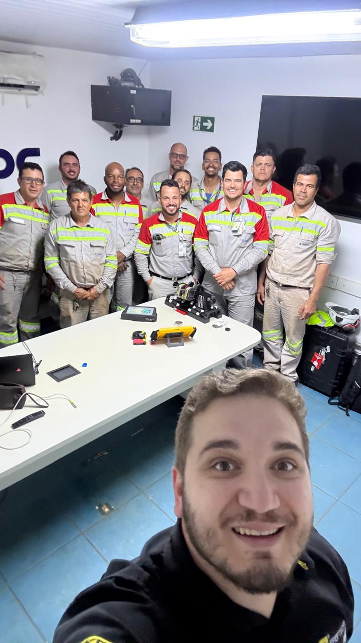 Turma capacitada — alinhamento a laser
